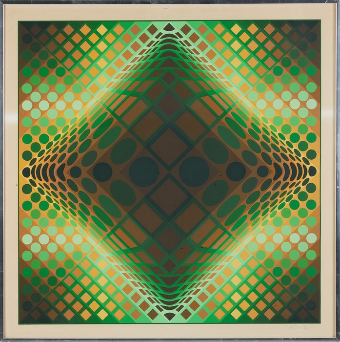 Victor Vasarely (1906-1997) - Gaia II green