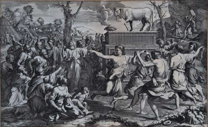 Nicolas Poussin (1594-1665), d'après - De dans om het gouden kalf