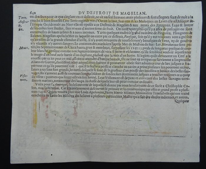 America - Sydamerika / Argentina / Chile / Patagonien / Magellan-strædet / Tierra de Fuego; Hondius / Mercator / Janssonius - Fretum Magellani - 1601-1620