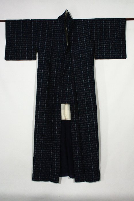 琉球絣 Ryukyu-Kasuri Japansk ikat Smuk kimono - Silke - Japan - Heisei-perioden (1989-nu)