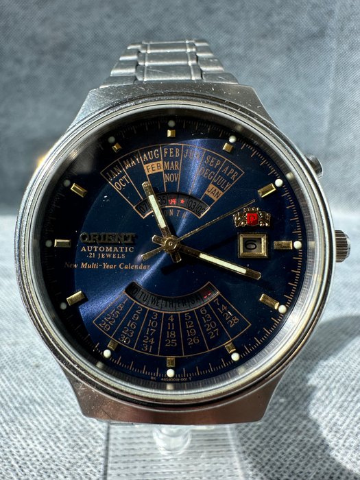 Orient - Orient College Perpetual Multi Year Calendar Watch Automatic - Ingen mindstepris - Mænd - 1970-1979