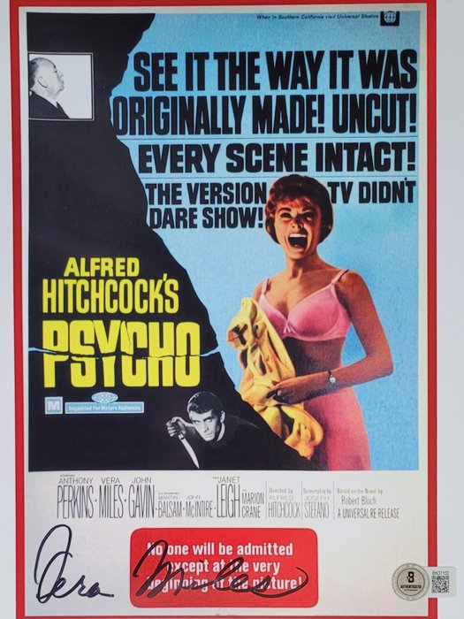 Psycho - Signed by Hollywood Legend Vera Miles - Autograph, Photo With Beckett COA