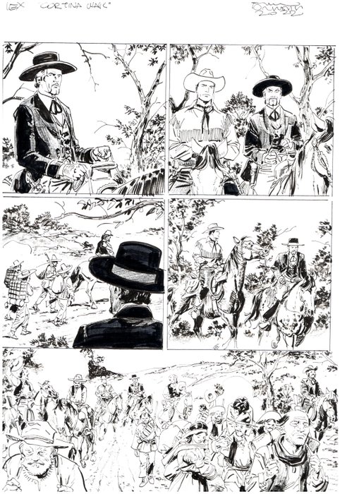 Brindisi, Bruno - 6 Original page - Tex Willer #46 - "La sconfitta delle Aquile" - 2022