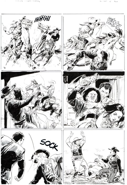 Brindisi, Bruno - 6 Original page - Tex Willer #46 - "La sconfitta delle Aquile" - 2022