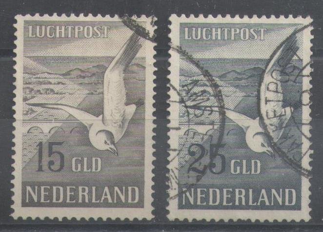 Holland 1951 - Luftpost Måger - NVPH LP12/LP13