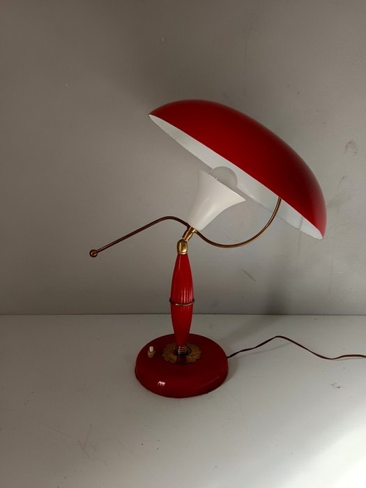 Bordlampe - Aluminium, Messing, Metal