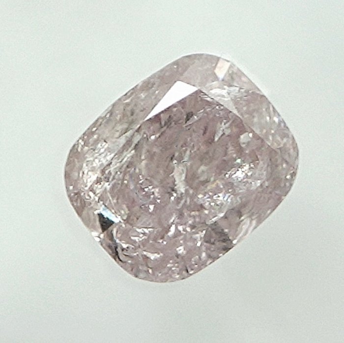 1 pcs Diamant  (Naturfarvet)  - 0.38 ct - Pude - Faint Lyserød - I3 - International Gemological Institute (IGI)