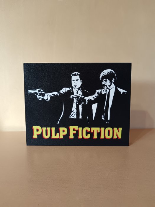 Lysskilt - PULP FICTION - Fan lavet - Plast