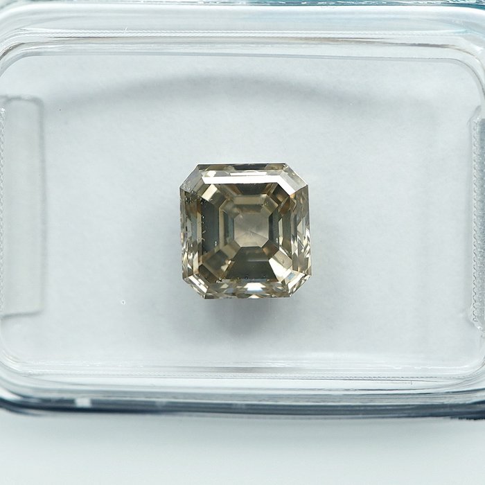 1 pcs Diamant  (Naturfarvet)  - 1.53 ct - Light Brunlig Gul - SI2 - International Gemological Institute (IGI)