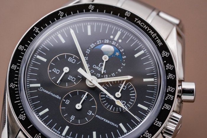 Omega - Speedmaster Professional Moonwatch Moonphase - 3876.50.31 - Mænd - 2000-2010