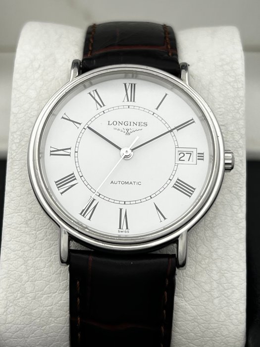 Longines - Automatic Presence Roman Numerals Dress Watch - L4.721.4 - Mænd - 2000-2010