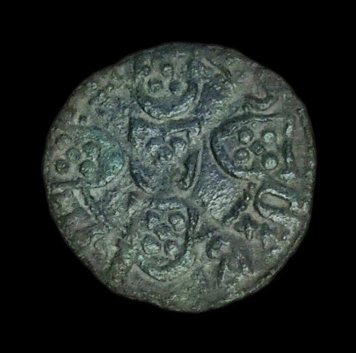 Portugal. D. João I (1385-1433). Meio Real Atípico (5 Soldos) - Dinheiro - Lisboa - Arcos Lobados - EX - Escassa - SEM RESERVA  (Ingen mindstepris)