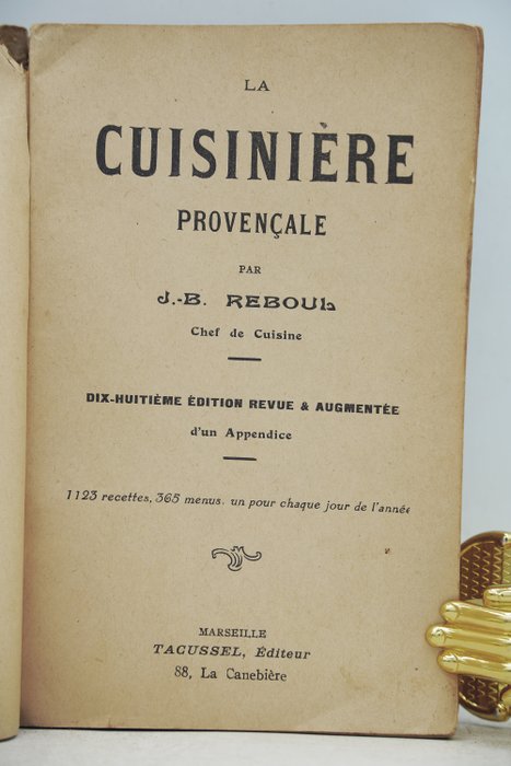 J-B Reboul - La Cuisinière provençale - 1900