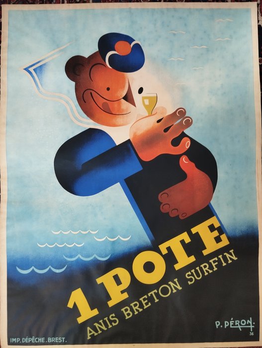 Pierre Peron - 1 Pote - Anis breton surfin - 1930‹erne