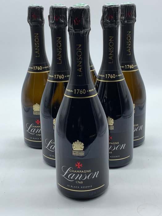 Lanson, Le Black Réserve Brut - Champagne - 6 Flasker (0,75 L)