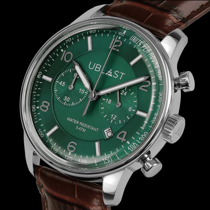 Ublast - Elegant Chronograph - REF. UBELCH40GN - Mænd - Ny