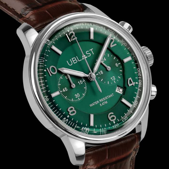 Ublast - Elegant Chronograph - REF. UBELCH40GN - Mænd - Ny