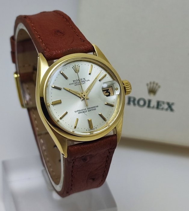 Rolex - Datejust 18K Yellow Gold - Ref 6627 - Kvinder - 1970-1979