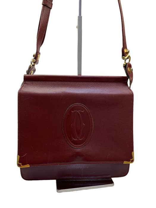 Cartier - Bordeaux Leather - Skuldertaske