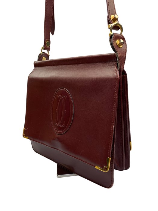 Cartier - Bordeaux Leather - Skuldertaske