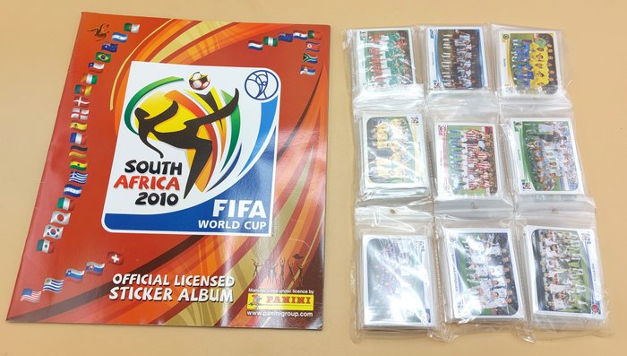 Panini - WC South Africa 10 - Cristiano Ronaldo, Lionel Messi - 1 Empty album + complete loose sticker set