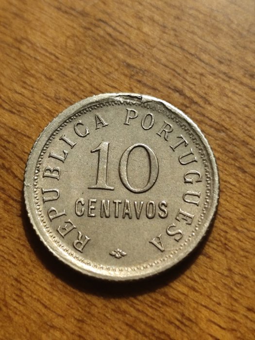 Portugisisk Angola. Republic. 10 Centavos 1921  (Ingen mindstepris)