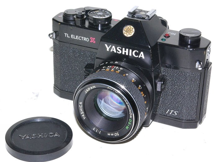 Yashica TL ELECTRO X  ITS met 3 objectieven Analogt kamera