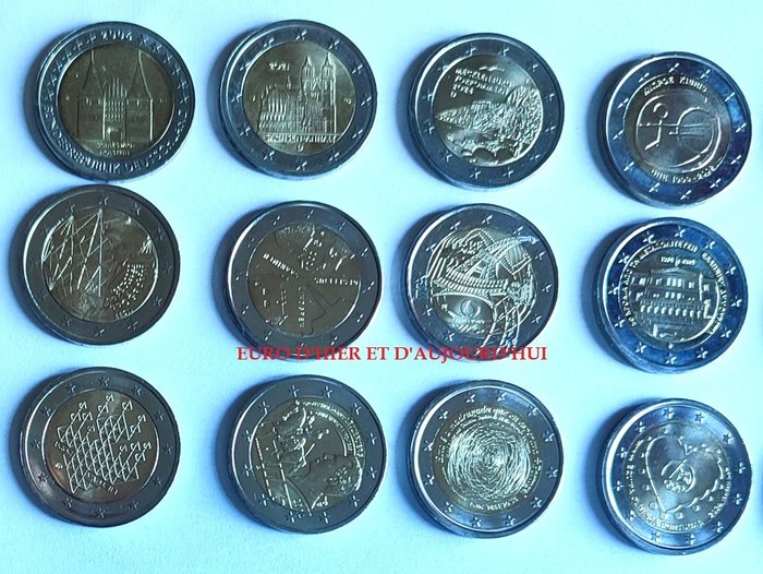 Europa. 2 Euro 2006/2024 (21 monnaies)  (Ingen mindstepris)