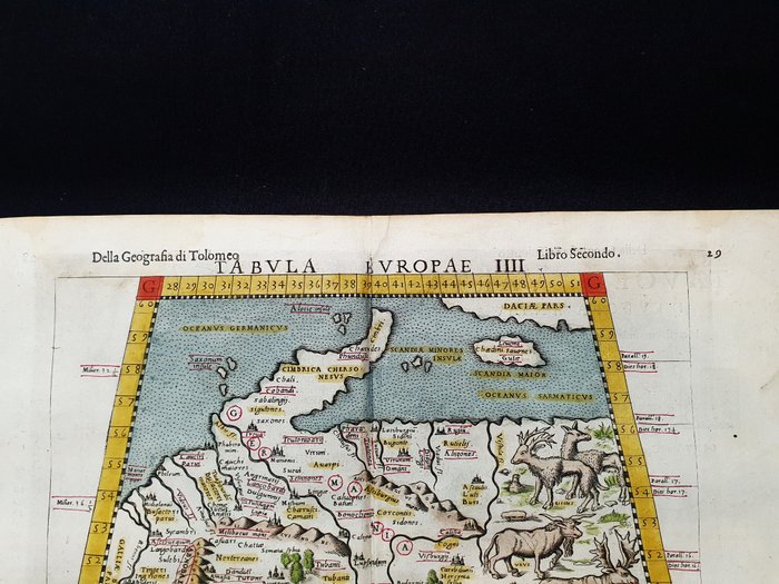 Europa - Tyskland / Nordeuropa / Berlin; Rosaccio / Magini / Tolomeo - Europa Tabula IIII - 1581-1600