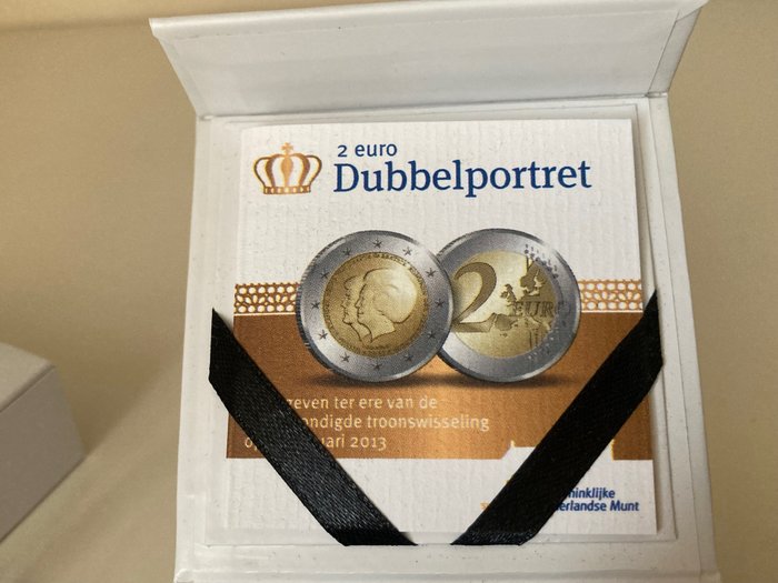 Holland. 2 Euro 2013 "Dubbelportret" Proof  (Ingen mindstepris)