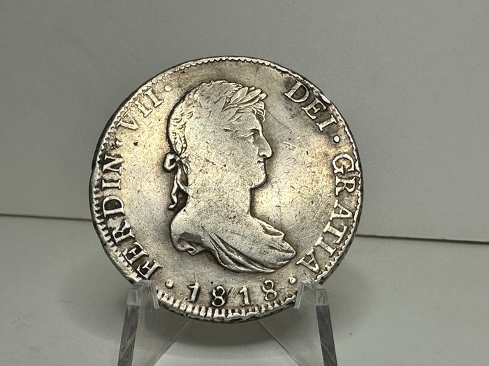 Spanien. Fernando VII (1813-1833). 8 Reales 1818 Mexico JJ  (Ingen mindstepris)