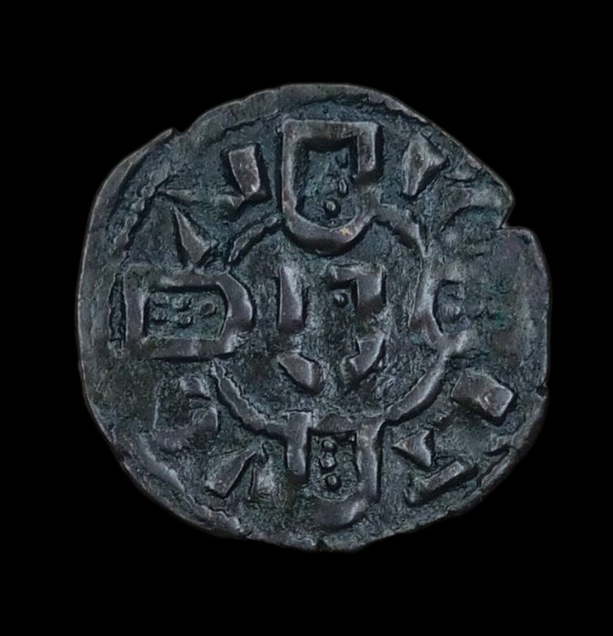 Portugal. D. Afonso III (1248-1279). Dinheiro - ALFONSVS RIX / PO RT VG AL - Escassa  (Ingen mindstepris)