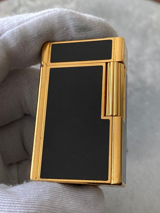 S.T. Dupont - Large Ligne 1 Gold Plated  and Laque de Chine - Lighter - Forgyldt