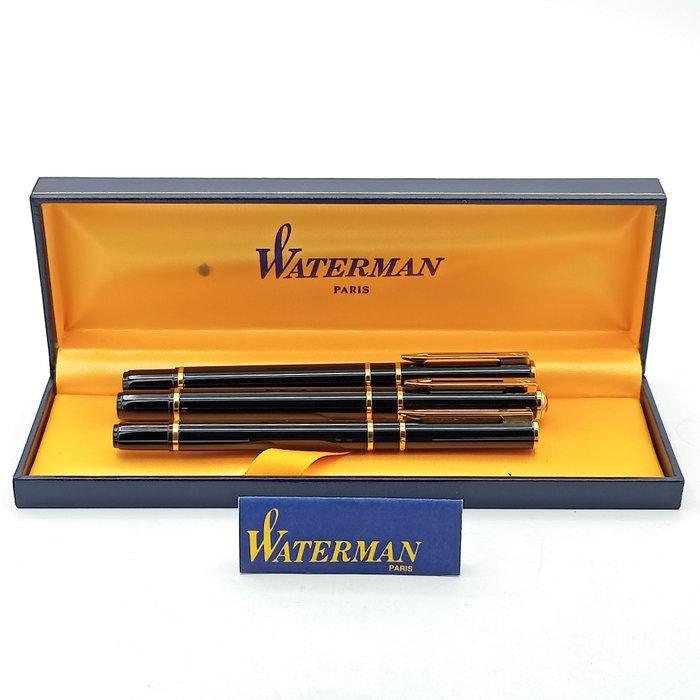 Waterman - Laureat - Conjunto - (2) Plumas estilográficas y (1) Rotulador - Fyldepen