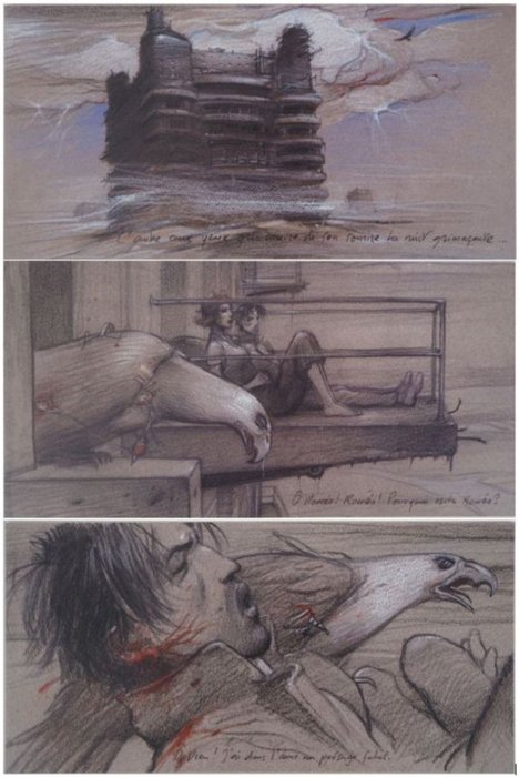 Enki Bilal (1951) - Roméo et Juliette : Signe fatal (ensemble de trois lots)