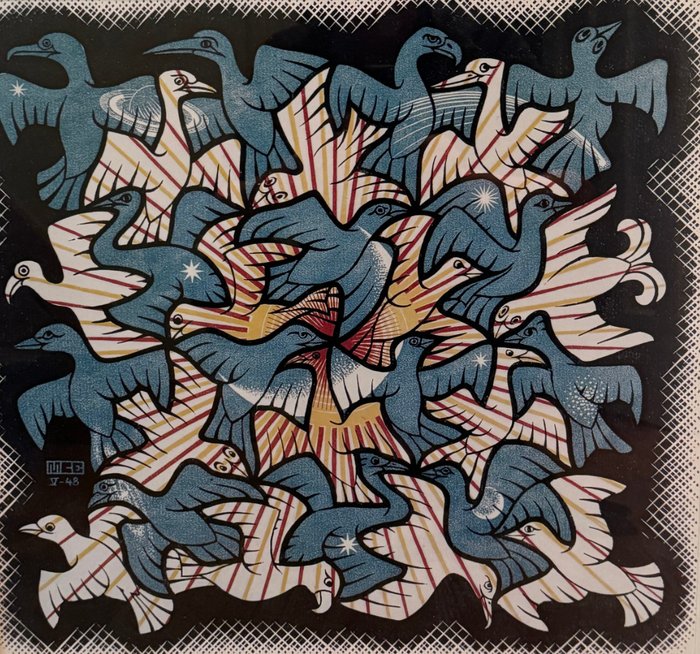 M.C. Escher (1898-1972) - Zon en maan