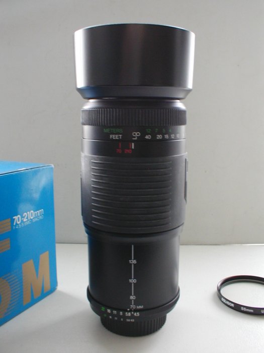 Cosina 70-210mm F/4.5-5.6 MC macro voor Nikon AF Telelinse