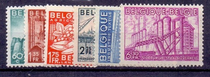 Belgien 1948 - Komplet volumen med Anseeele blok - OBP / COB 761 t/m 791 en BL26