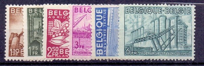 Belgien 1948 - Komplet volumen med Anseeele blok - OBP / COB 761 t/m 791 en BL26