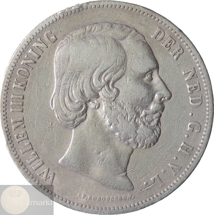 Holland. Willem II, III  Wilhelmina. 2 1/2 Gulden 1846 (Zwaard), 1850 en 1929 (3 verschillende vorsten)  (Ingen mindstepris)