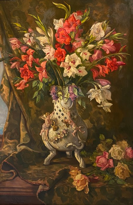 Emilio Poy Dalmau (1876-1933) - Le vase à glaïeuls