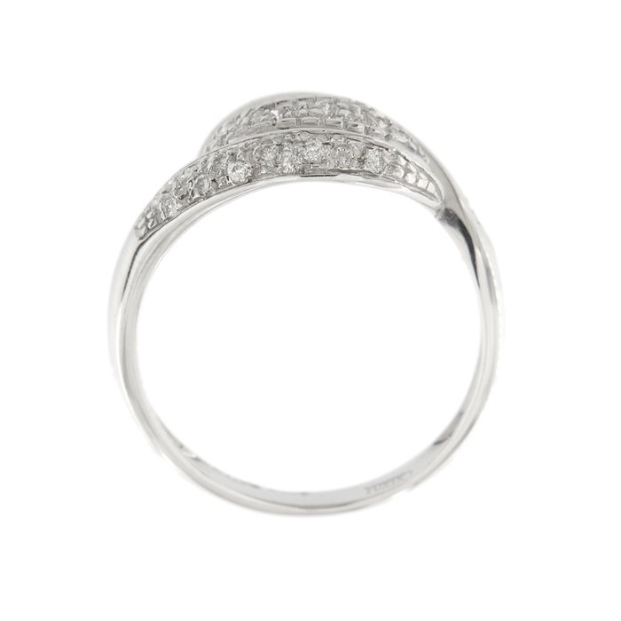 Yukiko - Ring - 18 kraat Hvidguld Diamant (Natur)