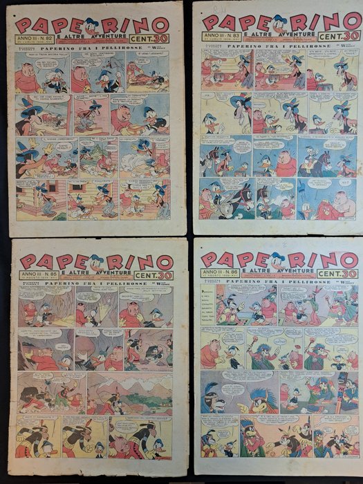 Paperino Giornale - Da Recupero - 38 Comic - Første udgave - 1939/1940