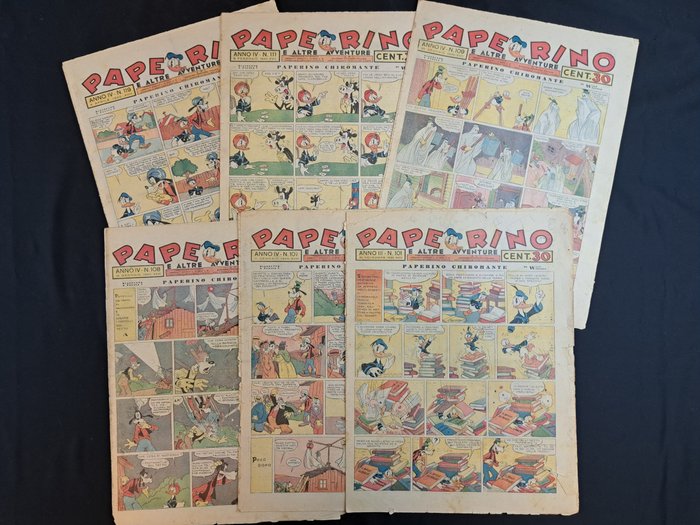 Paperino Giornale - Da Recupero - 38 Comic - Første udgave - 1939/1940