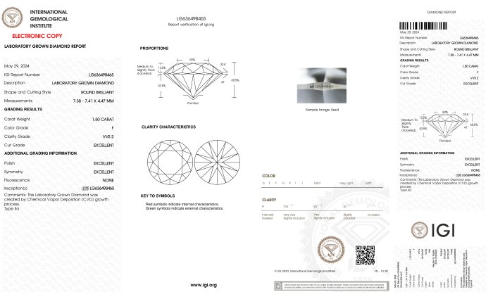 Ingen mindstepris - Øreringe - 18 kraat Hvidguld -  3.00ct. tw. Diamant (Laboratoriedyrket) - F-VVS2