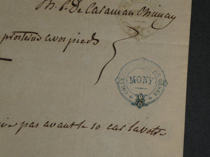 Thérésa Tallien - Révolution française - La terreur - Lettre autographe signée adressée à sa "chère Aglaé" - 1811