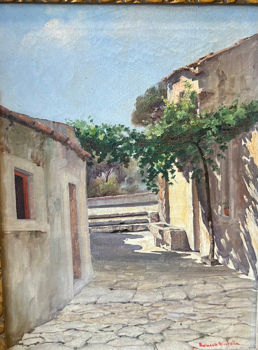 Raimondo Mirabella (1914-1979) - Scorcio di Erice - NO RESERVE