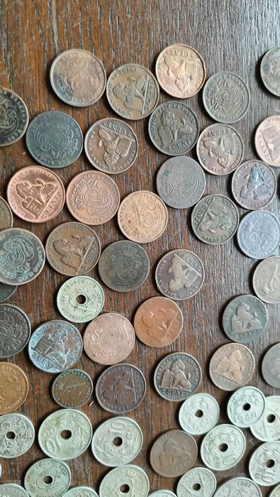 Belgien. Lot of more then 300 old Belgium coins  (Ingen mindstepris)