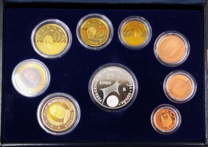 Spanien. Year Set (BU) / Proof Set 2001/2002 (2 sets)  (Ingen mindstepris)