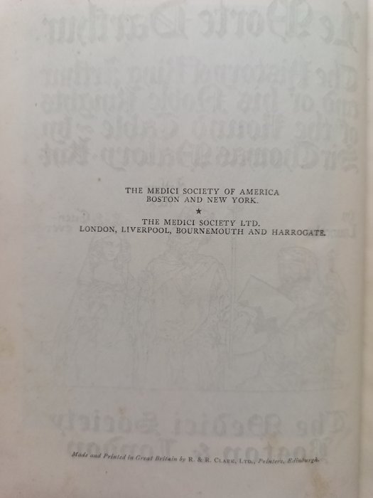 Thomas Malory/William Russell Flint - Le Morte D'Arthur: the history of King Arthur and of his noble knights of the round table - 1929